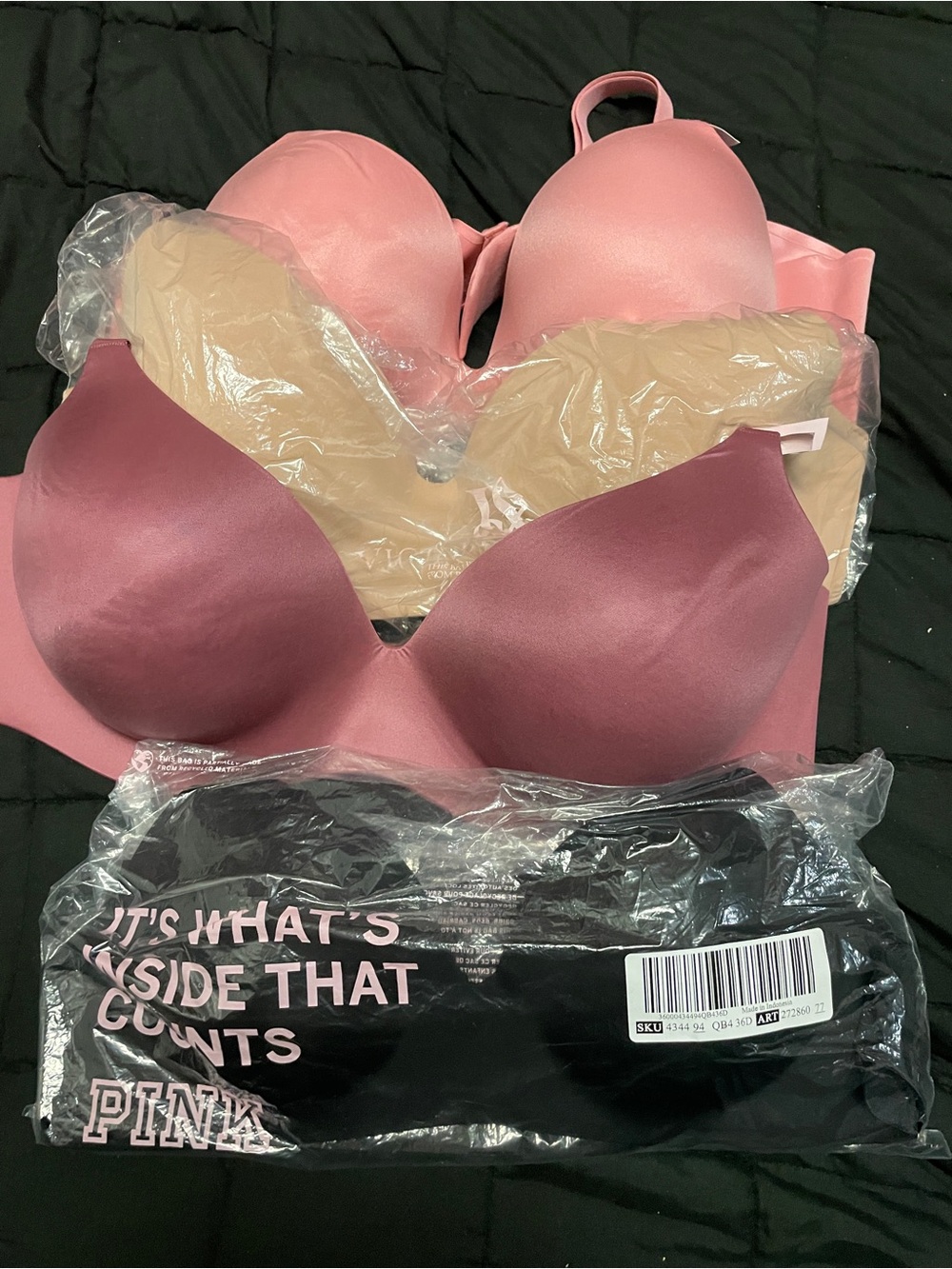 Victoria's Secret Everyday Smooth Push-Up Bra - Rose and Blush